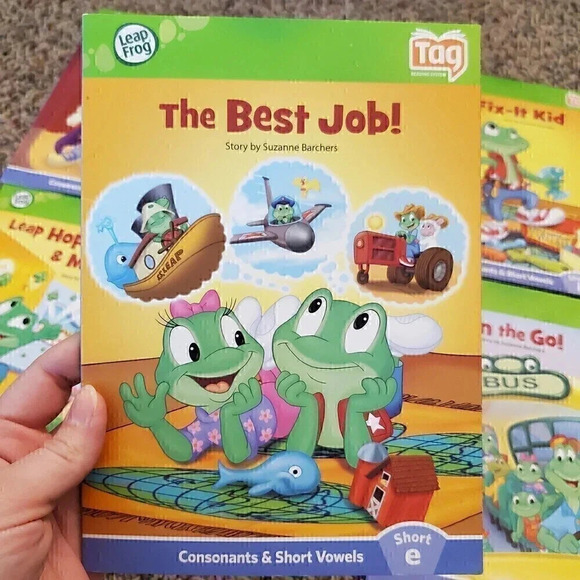 LOT‎ of 6 TAG LEAP READER Consonants & SHORT VOWELs AEIOU Book Series COMPLETE - Picture 6 of 8